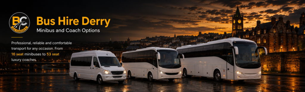 bus hire Derry minibus and coach options