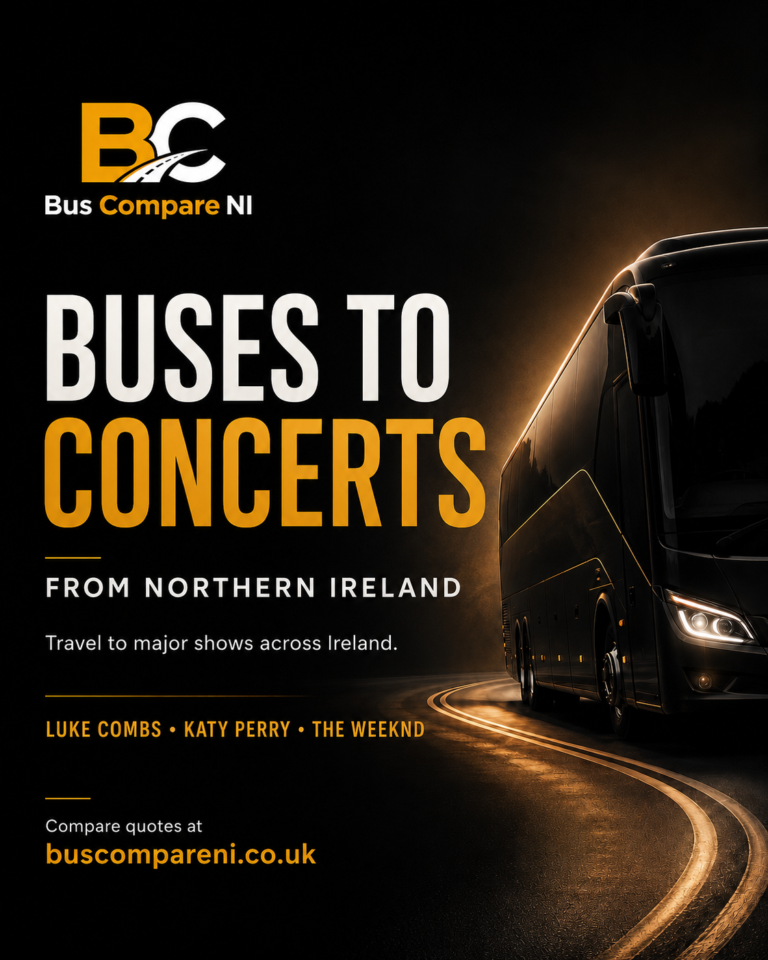 Buses to Concerts in Northern Ireland: Compare Group Hire Prices