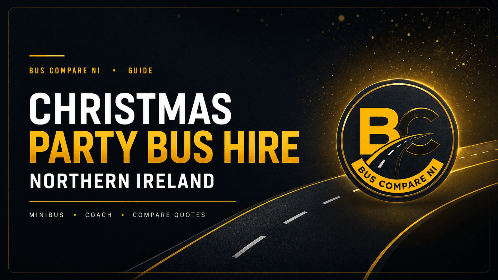 Christmas party bus hire Northern Ireland minibus and coach